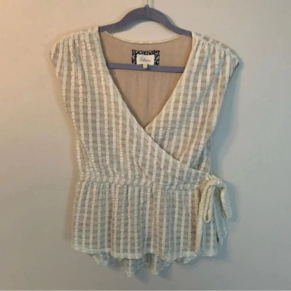 Anthropologie Deletta Malpelo Wrap Top S - Picture 2 of 8